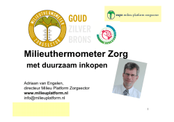 Milieuthermometer Zorg