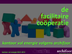 DE FACILITAIRE Coöperatie