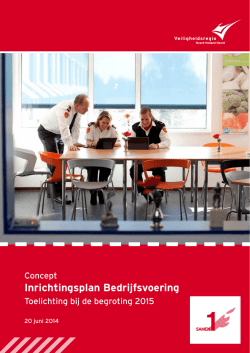 Inrichtingsplan Bedrijfsvoering - Veiligheidsregio NHN