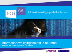 9 Informatiebeveiligingsbeleid in het MBO - saMBO-ICT