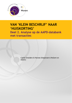 Ad hoc 5 Huiskorting deel 2 analyse AADP databank EIND
