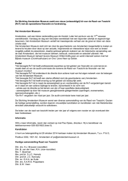 Vacature Raad van Toezicht