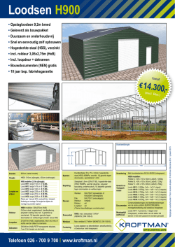 H900 loodsen productblad - Kroftman Structures B.V.