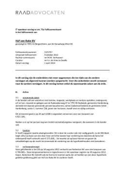Hof van Roke BV - RAAD advocaten