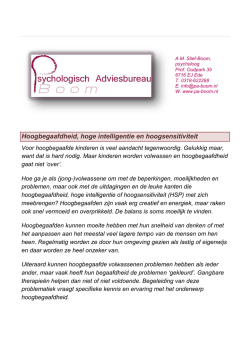 Hoogbegaafdheid flyer