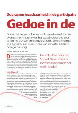 Duurzame inzetbaarheid in de participatie samenlev