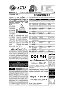 Editie 635 d.d. maandag 24 maart 2014