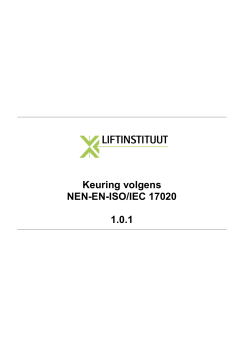 Keuring volgens NEN-EN-ISO/IEC 17020 1.0.1
