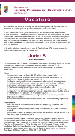 Vacature