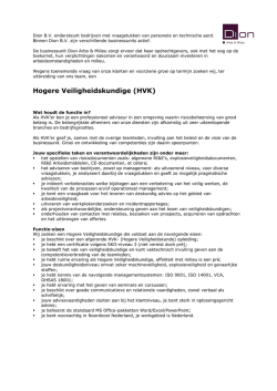 Hogere Veiligheidskundige (HVK)