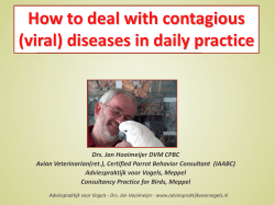 How to deal with contagious (viral) diseases in daily practice