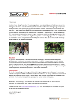 Hoi allemaal, Verdonk Horse Group/Innovation