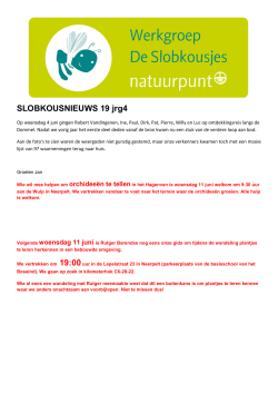 Slobkousnieuws 19 jrg 4 - Natuurpunt Noord