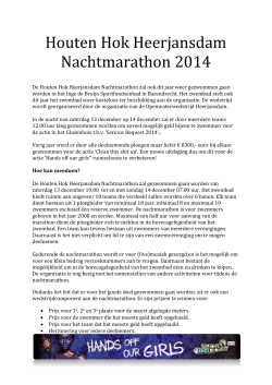 Houten Hok Heerjansdam Nachtmarathon 2014 - Van Vliet