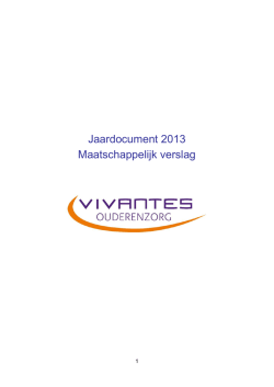 Jaardocument Vivantes 2013