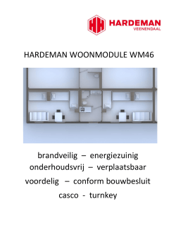 HARDEMAN WOONMODULE WM46 brandveilig
