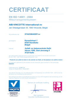 CERTIFICAAT - Stadsbader