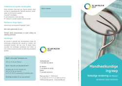 Mondheelkundige ingreep - dr. Mortier