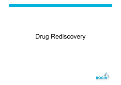 Bogin presentatie drug rediscovery