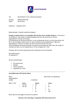 IAK City Run Eindhoven, 1 september 201