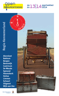 download brochure OMD 2014 - Historische Kring Heemskerk