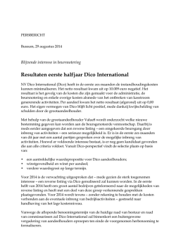 Halfjaarbericht 2014