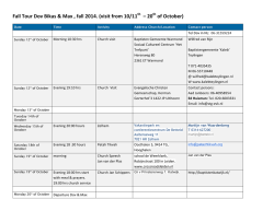Download het programma voor de herfsttoer van Dov en Max jr.