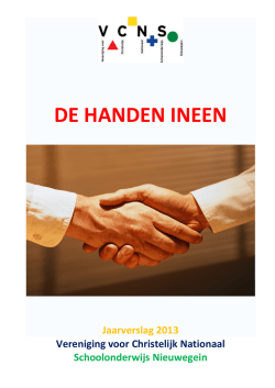 Jaarverslag 2013 - Prinses Margrietschool