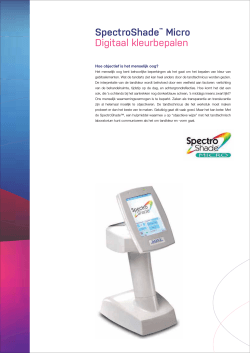 SpectroShade™ Micro Digitaal kleurbepalen