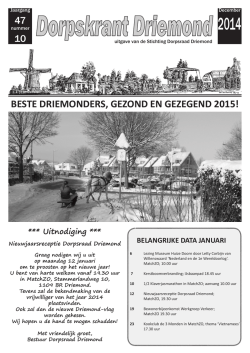 Dorpskrant december 2014