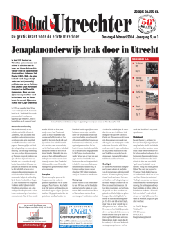 Jenaplanonderwijs brak door in Utrecht - De Oud
