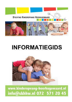 Algemene informatiegids - Stichting Kinderopvang Heerhugowaard