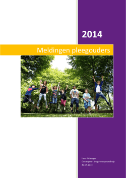 Handleiding voor Melding pleegouder