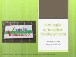 Natuurlijk schoolplein Voetiusschool