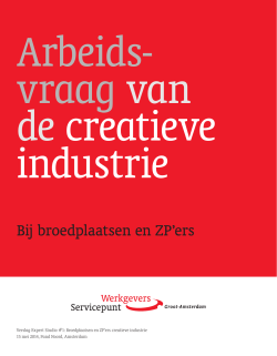 Arbeidsvraag_Creatieve_Industrie_WSP - WSP Groot