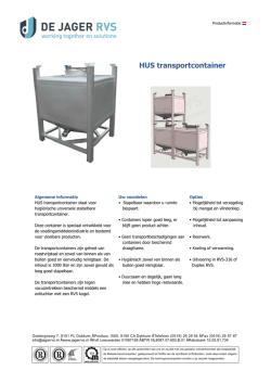 HUS transportcontainer