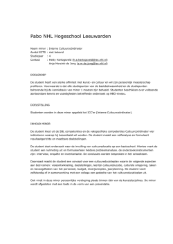 Interne Cultuurco&ouml;rdinator