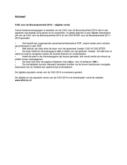 CAO voor de Bouwnijverheid 2014 – digitale versie