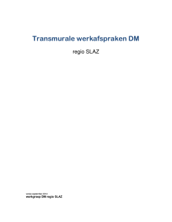 Transmurale werkafspraken DM