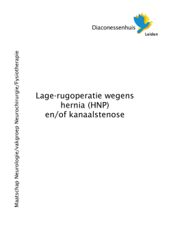 Herniaoperatie - Diaconessenhuis