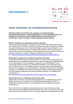 Informatiekaart 7 &ndash; goede voorbeelden van