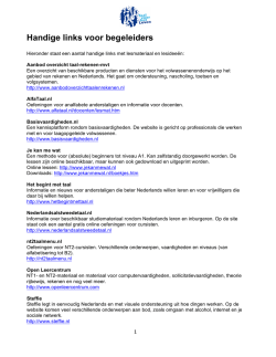 Handige links voor begeleiders