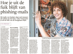 Hoe je uit de - SCS - Universiteit Twente