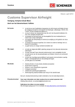 Customs Supervisor Airfreight