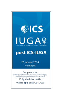 Op 23 januari 2014 wordt in Nunspeet het post ICS-IUGA