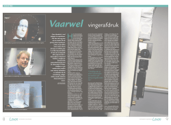 March 24, 2014, Vaarwel vingerafdruk - SCS