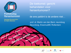 Download presentatie - Publieksdag Hersentumoren