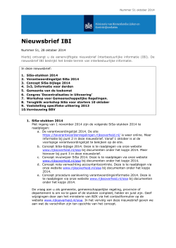 IBI-Nieuwsbrief nr 51 28-10-2014