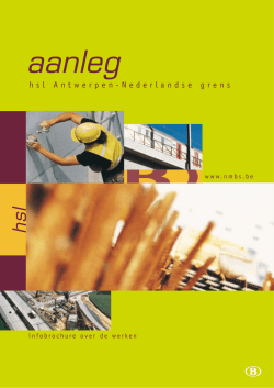 Infobrochure werken HSL4