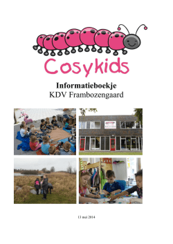 Informatieboekje KDV Frambozengaard